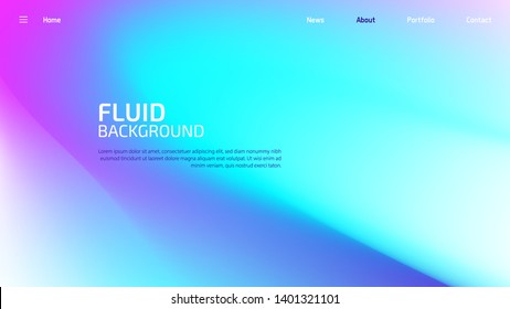 Trendy summer fluid gradient background, colorful abstract liquid 3d shapes. Futuristic design wallpaper for banner, poster, cover, flyer, presentation, advertising, landing page