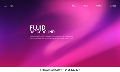 Trendy summer fluid gradient background, colorful abstract liquid 3d shapes. Futuristic design wallpaper for banner, poster, cover, flyer, presentation, advertising, landing page