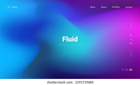 Trendy summer fluid gradient background  colorful abstract liquid  Modern wallpaper design for poster  website  placard  cover  advertising  Vector illustration 