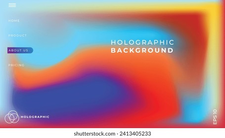 Trendy summer fluid gradient background, colorful abstract liquid 3d shapes. Futuristic design wallpaper for banner, poster, cover, flyer, presentation, advertising, landing page