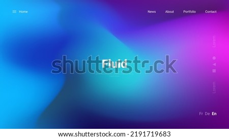 Trendy summer fluid gradient background, colorful abstract liquid. Modern wallpaper design for poster, website, placard, cover, advertising. Vector illustration.