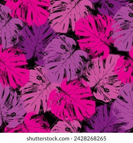 Trendy summer Hawaii print. Floral pattern.  Pastel colors. Print, background, textile, template, vector
