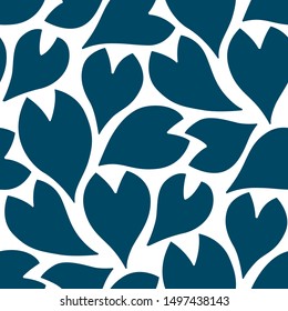 Trendy Summer Tropical Leaves Vector Design. Floral seamless pattern. Doodle vector background with leaves. Colorful tropical illustration.

