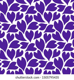Trendy Summer Tropical Leaves Vector Design. Floral seamless pattern. Doodle vector background with leaves. Colorful tropical illustration.
