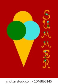 Trendy Summer Tropical Vector Design