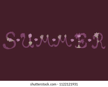 Trendy Summer Tropical Vector Design
