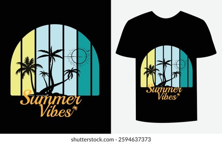 Trendy Summer T-Shirt Design Fun and Colorful Design