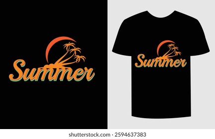 Trendy Summer T-Shirt Design Fun and Colorful Design