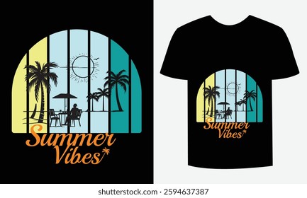 Trendy Summer T-Shirt Design Fun and Colorful Design