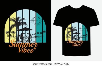 Trendy Summer T-Shirt Design Fun and Colorful Design