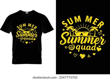 "Trendy Summer T-Shirt Design - Modern, Cool Graphic Tee Perfect for Casual, Beach, or Outdoor Wear"
