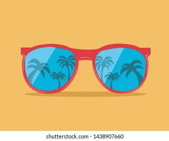trendy sunglas vector illustration design