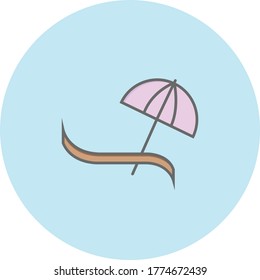Trendy swimming table icon on blue background for web and mobile graphic.