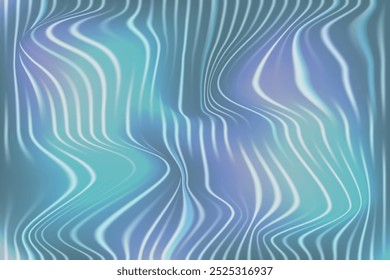 Trendy Swirl fondo distorsionado con estilo de textura de vidrio acanalado Efecto.  Esmeralda acanalada de vidrio de fondo. La Ilustración vectorial puede utilizar el diseño de Plantilla de Anuncio de tecnología de música de ciencia. 