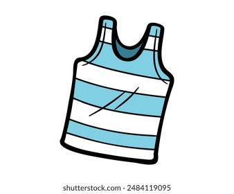 Trendy Tank Top Summer Shirt High Quality Vector Icon for Fashion Design