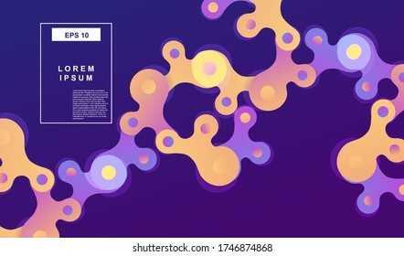 Fondo tecnológico de moda con gradientes profundos y colores vivos. Diseño de vectores médicos científicos. 