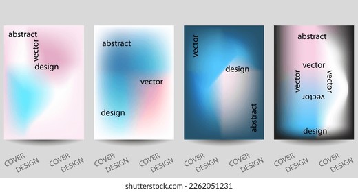 Plantilla de moda para portada de diseño, afiche, volante. Diseño establecido para ventas, presentaciones. Fondo colorido en colores de gradiente vibrante. Vector.