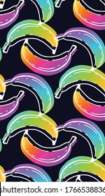 Trendy template design texture. Color abstract hand drawn doodle tropical pattern background. Trendy template design texture.