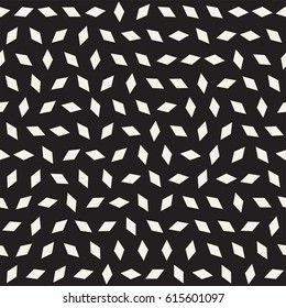 Trendy Texture With Scattered Geometric Shapes. Vector Seamless Pattern.