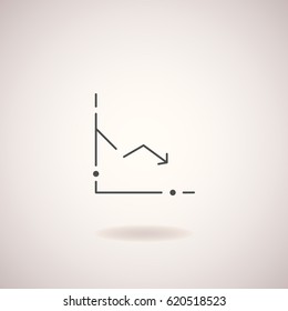 Trendy thin line graphic  icon for your web site design, app, UI. Vector illustration.