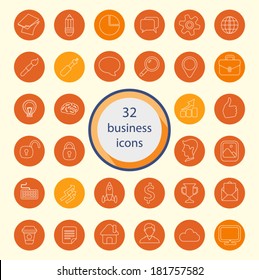 Trendy thin line icons set. Vector template for Web and Mobile design
