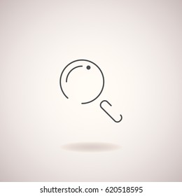 Trendy thin line search icon for your web site design, app, UI. Vector illustration.