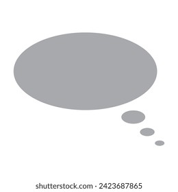 Trendy think bubble in flat style. Cloud line art. vector illustration,7891