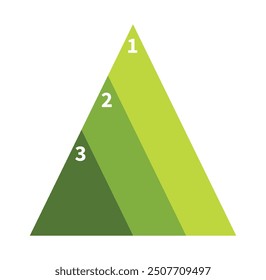 Trendy three level pyramid vector icon designs set
