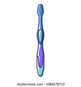 Trendy toothbrush icon. Cartoon of trendy toothbrush vector icon for web design isolated on white background