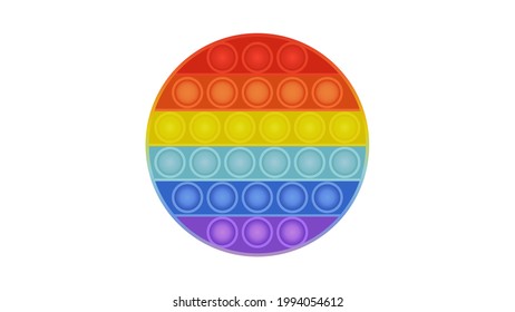 Trendy toy pop it vector. Circle pop it vector