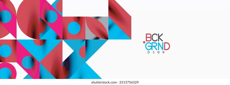 Trendy triangles lines, round elements and circles. Vector Illustration For Wallpaper, Banner, Background, Card, Book Illustration, landing page