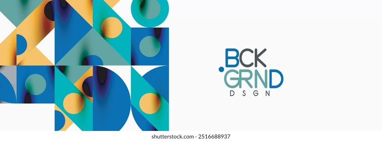 Trendy triangles lines, round elements and circles. Vector Illustration For Wallpaper, Banner, Background, Card, Book Illustration, landing page