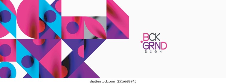 Trendy triangles lines, round elements and circles. Vector Illustration For Wallpaper, Banner, Background, Card, Book Illustration, landing page
