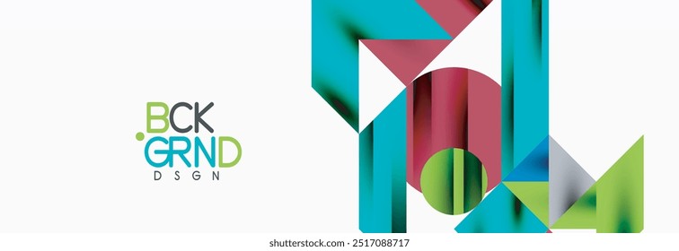 Trendy triangles lines, round elements and circles. Vector Illustration For Wallpaper, Banner, Background, Card, Book Illustration, landing page
