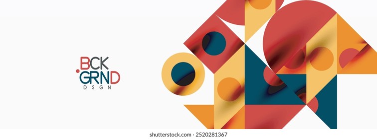 Trendy triangles lines, round elements and circles. Vector Illustration For Wallpaper, Banner, Background, Card, Book Illustration, landing page