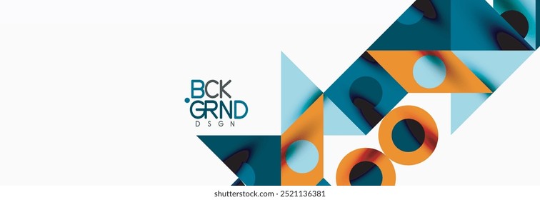 Trendy triangles lines, round elements and circles. Vector Illustration For Wallpaper, Banner, Background, Card, Book Illustration, landing page