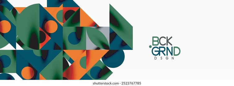 Trendy triangles lines, round elements and circles. Vector Illustration For Wallpaper, Banner, Background, Card, Book Illustration, landing page
