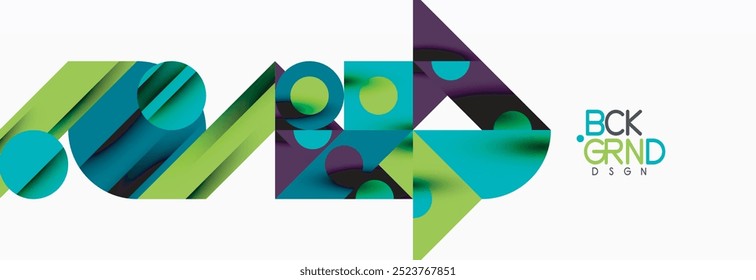Trendy triangles lines, round elements and circles. Vector Illustration For Wallpaper, Banner, Background, Card, Book Illustration, landing page