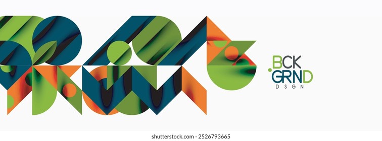 Trendy triangles lines, round elements and circles. Vector Illustration For Wallpaper, Banner, Background, Card, Book Illustration, landing page