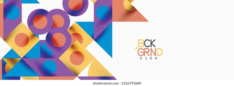 Trendy triangles lines, round elements and circles. Vector Illustration For Wallpaper, Banner, Background, Card, Book Illustration, landing page