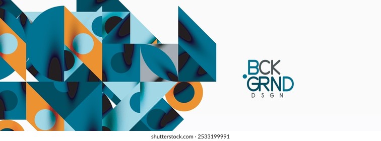 Trendy triangles lines, round elements and circles. Vector Illustration For Wallpaper, Banner, Background, Card, Book Illustration, landing page