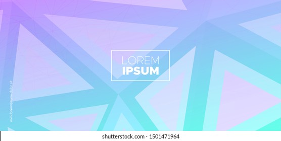 Trendy Triangles Wallpaper. Modern Polygon Layout. Minimal Vector Presentation. Neon Geometric Texture. Triangles Background. Purple Polygon Poster. Website Template. Triangular Background.