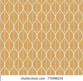 Trendy Tropical Leaves Vector Seamless Pattern. Floral organic background.