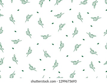 Trendy Tropical Seamless Pattern for textile on White Color Background