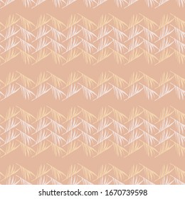 Trendy Tropical Vector Seamless Pattern. Drawn Floral Background. Banana Leaves Feather Monstera Dandelion Tropical Seamless Pattern. Cool Summer Fabrics. Beautiful Male Shirt Female Dress Texture.