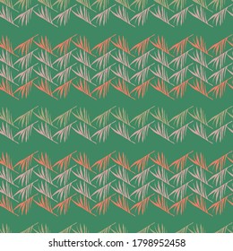 Trendy Tropical Vector Seamless Pattern. Cool Summer Textile. Banana Leaves Monstera Feather Dandelion Tropical Seamless Pattern. Doodle Floral Background. Elegant Male Shirt Female Dress Texture.