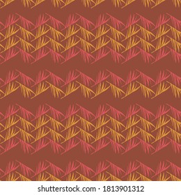 Trendy Tropical Vector Seamless Pattern. Beautiful Male Shirt Female Dress Texture. Cool Summer Textile. Painted Floral Background. Dandelion Banana Leaves Feather Monstera Tropical Seamless Pattern.