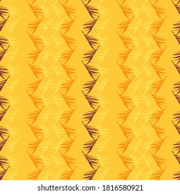 Trendy Tropical Vector Seamless Pattern. Cool Summer Fashion. Dandelion Monstera Banana Leaves Feather Tropical Seamless Pattern. Beautiful Male Shirt Female Dress Texture. Painted Floral Background.