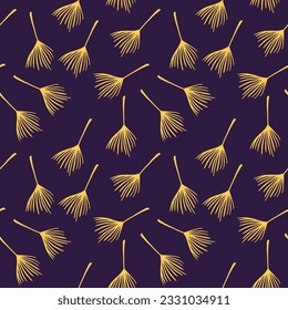 Trendy Tropical Vector Seamless Pattern. Elegant Male Shirt Female Dress Texture. Monstera Feather Dandelion Banana Leaves Tropical Seamless Pattern. Doodle Floral Background. Fine Summer Textile.