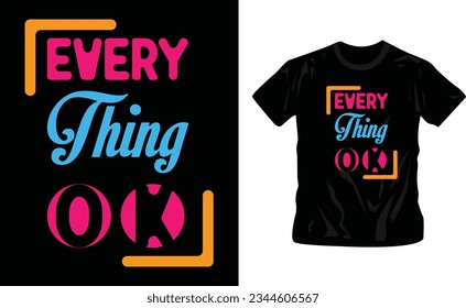 trendy t-shirt design vintage typography and lettering art design editable template